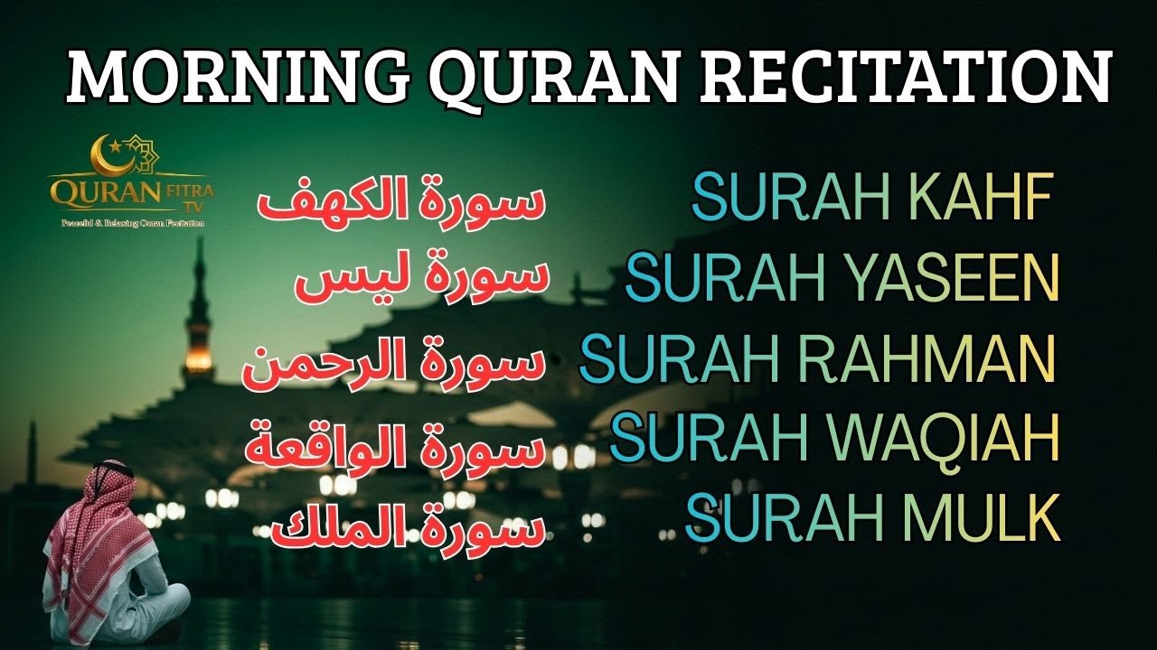 🔴 Peaceful Quran Recitation | KAHF, YASEEN, RAHMAN, WAQIAH,MULK | QURAN FITRA TV