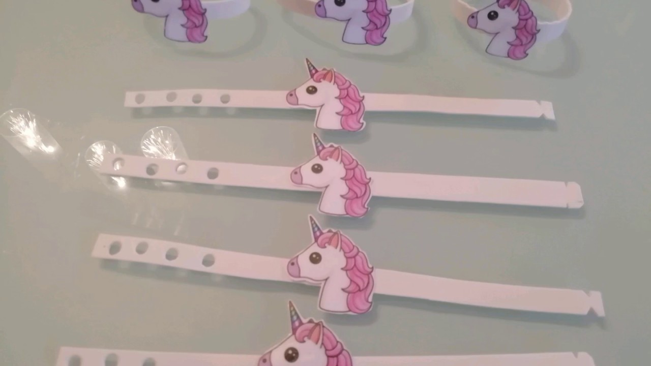 Braccialetto Unicorno in gomma Eva, Crepla, Foamy