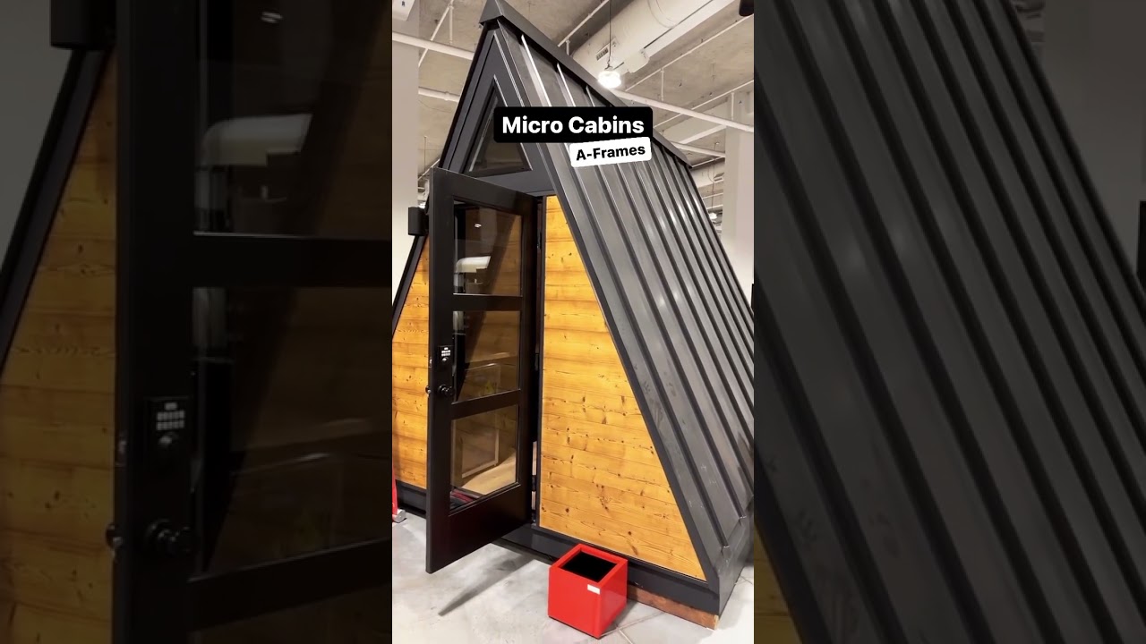 Micro Cabin A-frames - check out our wesbite for more info!  #aframe #aframecabin #tinyhouse