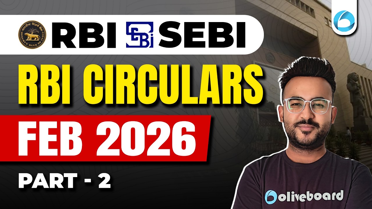 RBI Circulars | February 2026 | Part 2 | Finance Current Affairs | RBI Grade B 2026 | SEBI Grade A