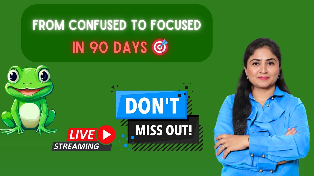 “From Confused to Focused in 90 Days 🎯” | productivity coaching | 90 day focus plan | #youtubelive