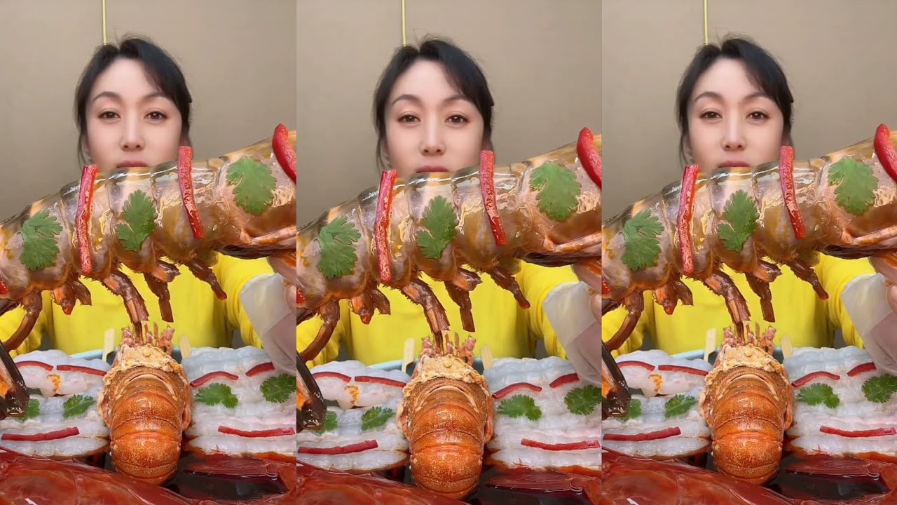 Yummy #578 Eat Lobster 🦞, Shrimp 🍤🦐, ..{ seafood 🦐 🦐 } #mukbang #seafood #delicious 