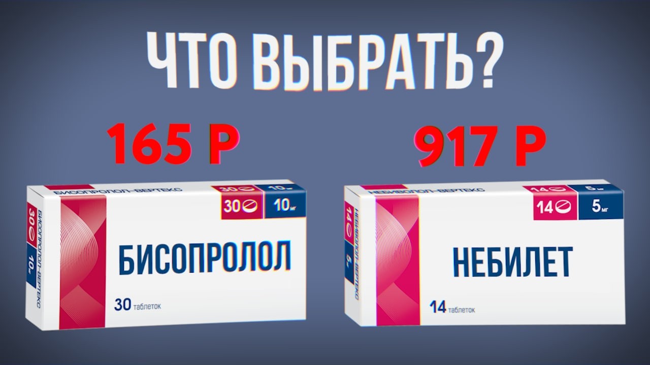 3 ПРИЧИНЫ Почему Небилет ПОБЕДИЛ Бисопролол?