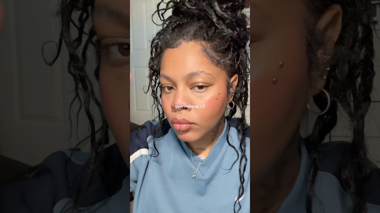 gym makeup!🤍