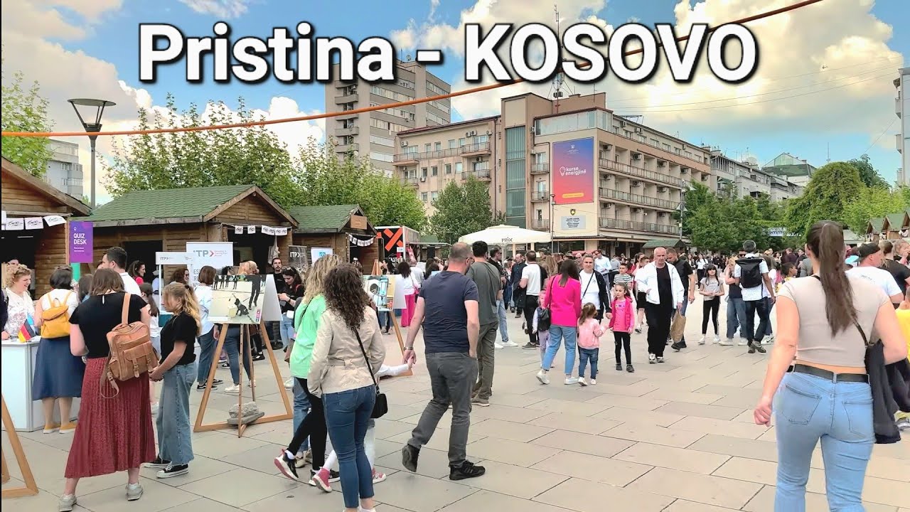 Прогулка по столице Косово: пешеходная экскурсия по Приштине 4K HDR