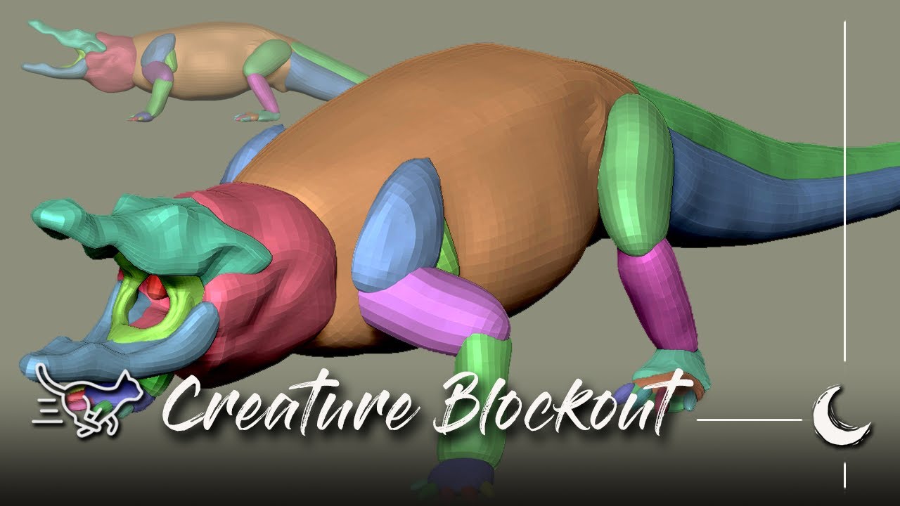 Zbrush Timelapse ☆ Blockout // 