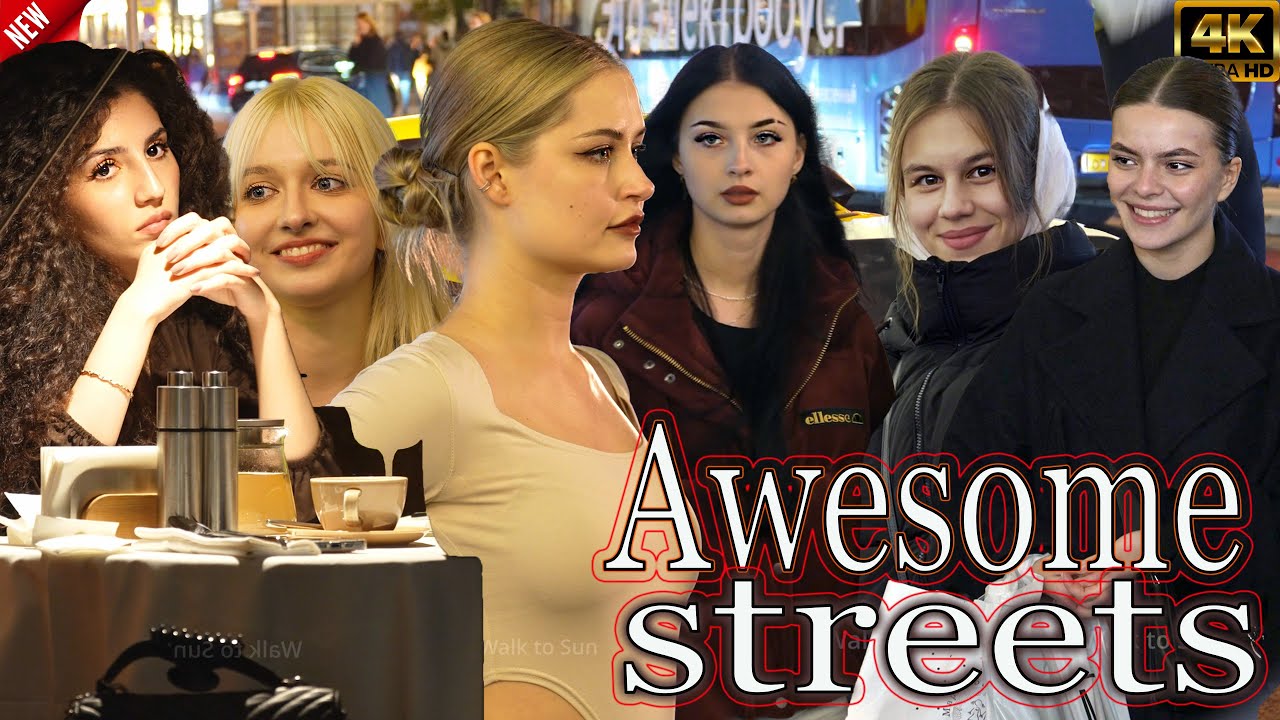 💓4K An evening stroll through the beautiful streets of Moscow
