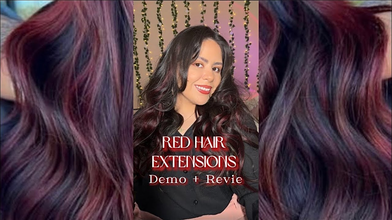 🔥Red Hair Extensions👠🔥 Demo + Review
