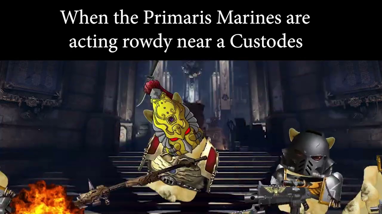 Primaris Backtalking a Custodes