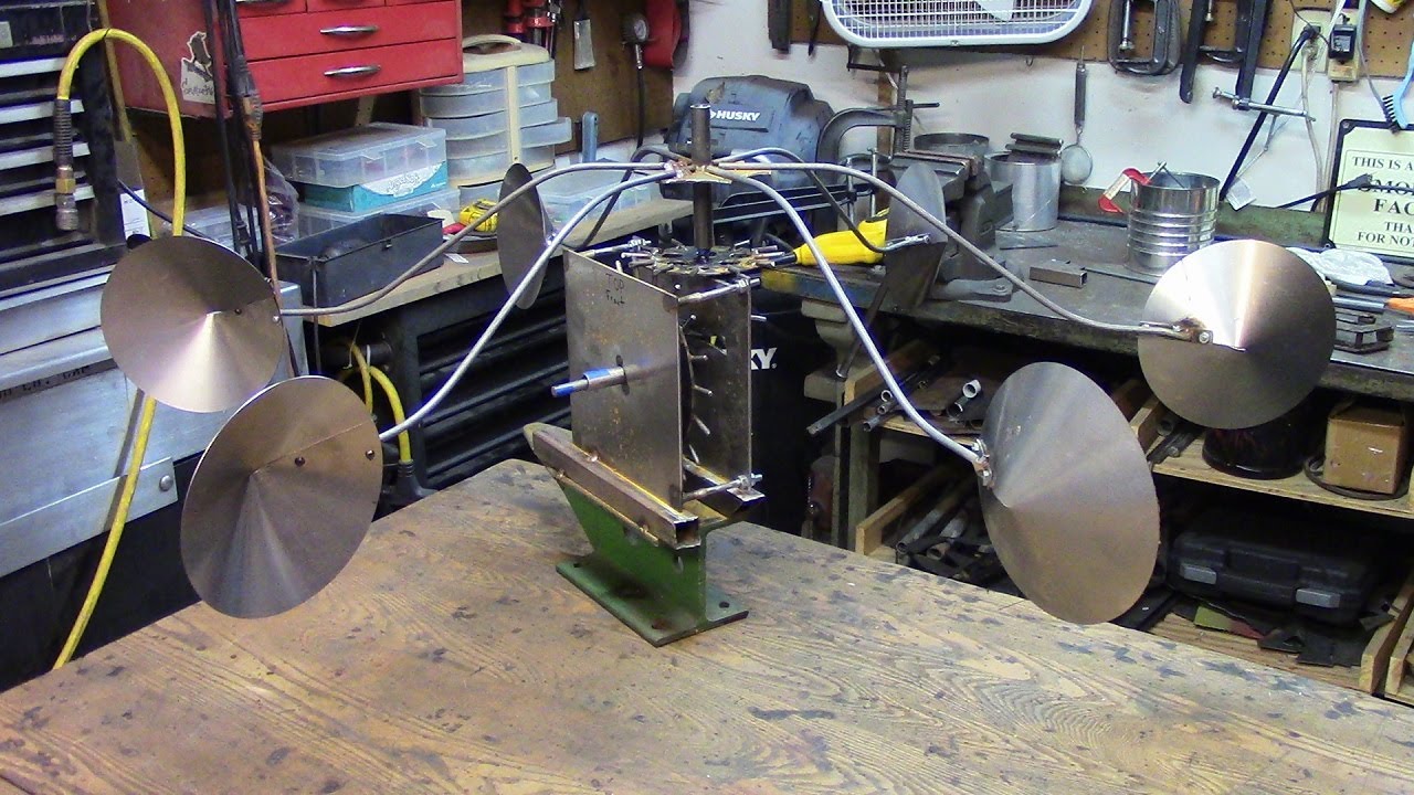 Wind Powered Grandfather Clock Yard Art Sculpture