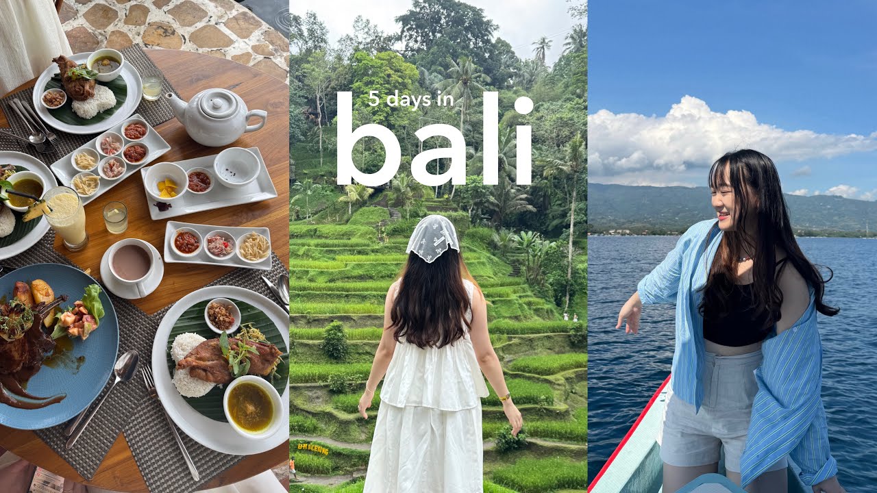 5 days in Bali 🇮🇩 🏝️🌺 Canggu cafes, Ubud, Lovina dolphin tour, yoga class, TRAVEL VLOG