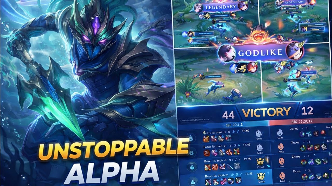 UNSTOPPABLE ALPHA?! Enemy Team Had No Chance 😈 || MLBB RANKED MODE GAMEPLAY BY SHYPARI GAMING || 