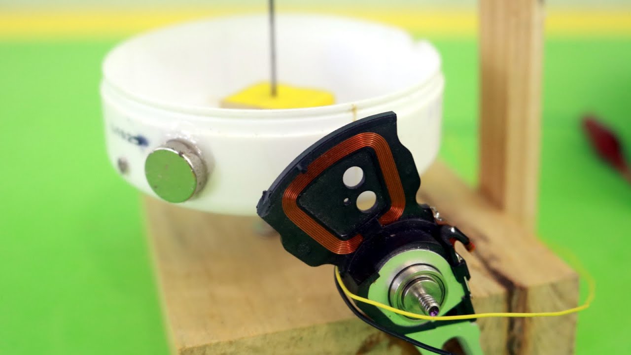 Motor de Pulsos con Bobina de Disco Duro