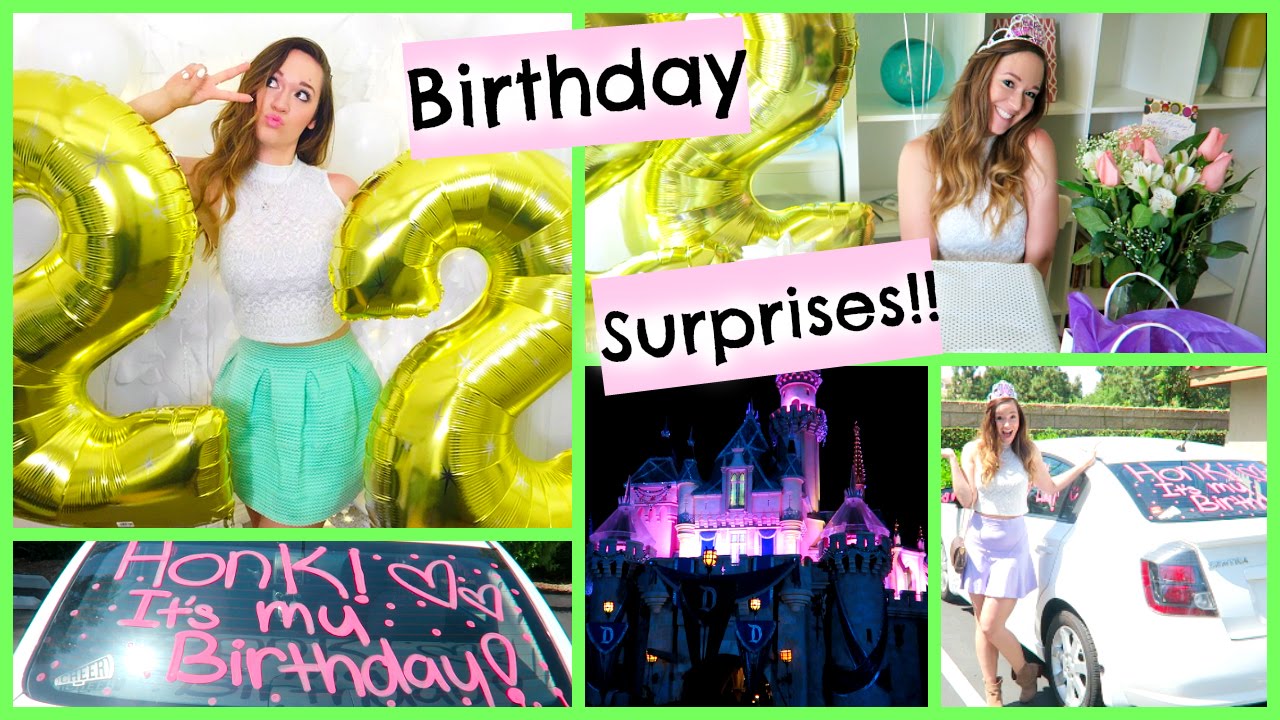 MY BIRTHDAY SURPRISES!!!! + DISNEYLAND!!