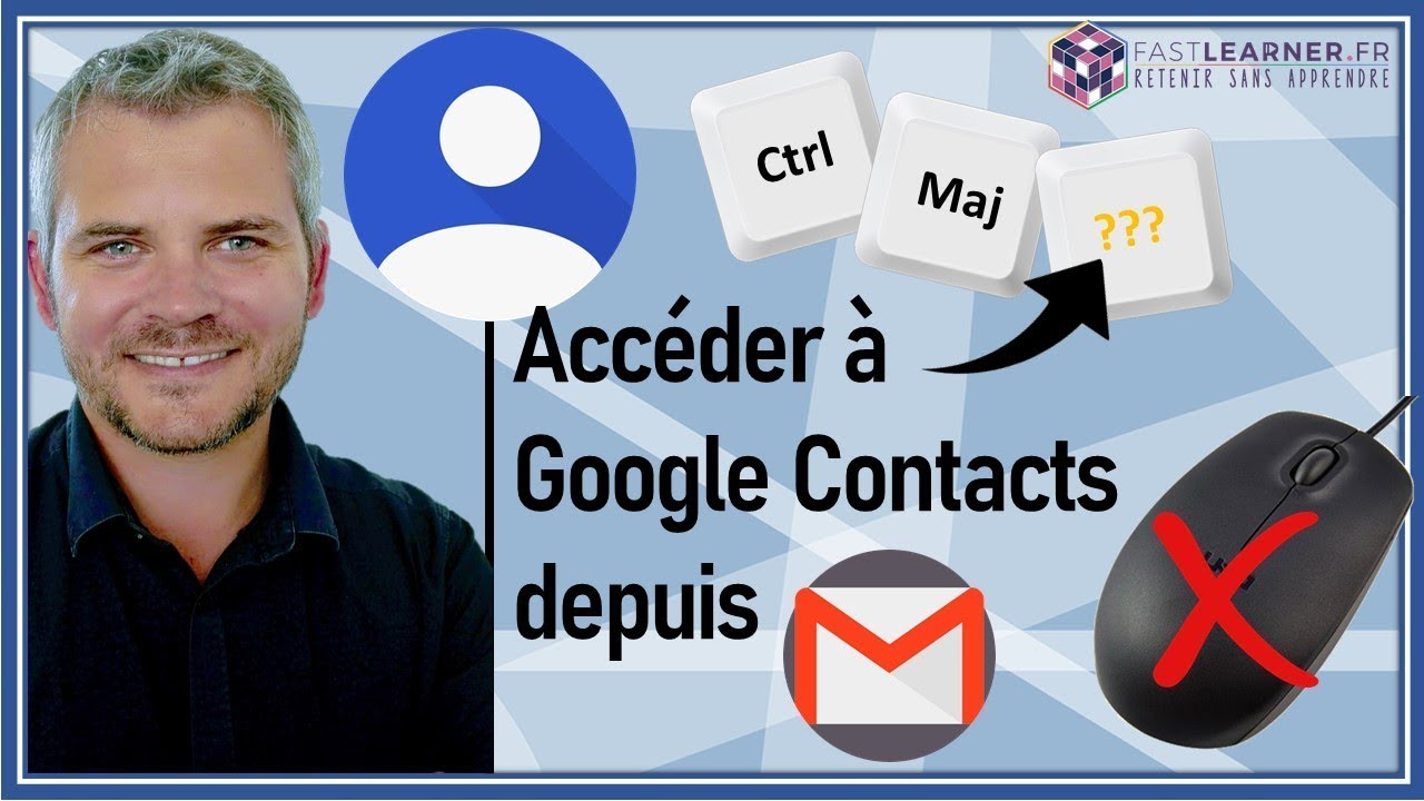 09/24 💥CONTACT💥Comment accéder à Google Contacts depuis Gmail sans toucher souris