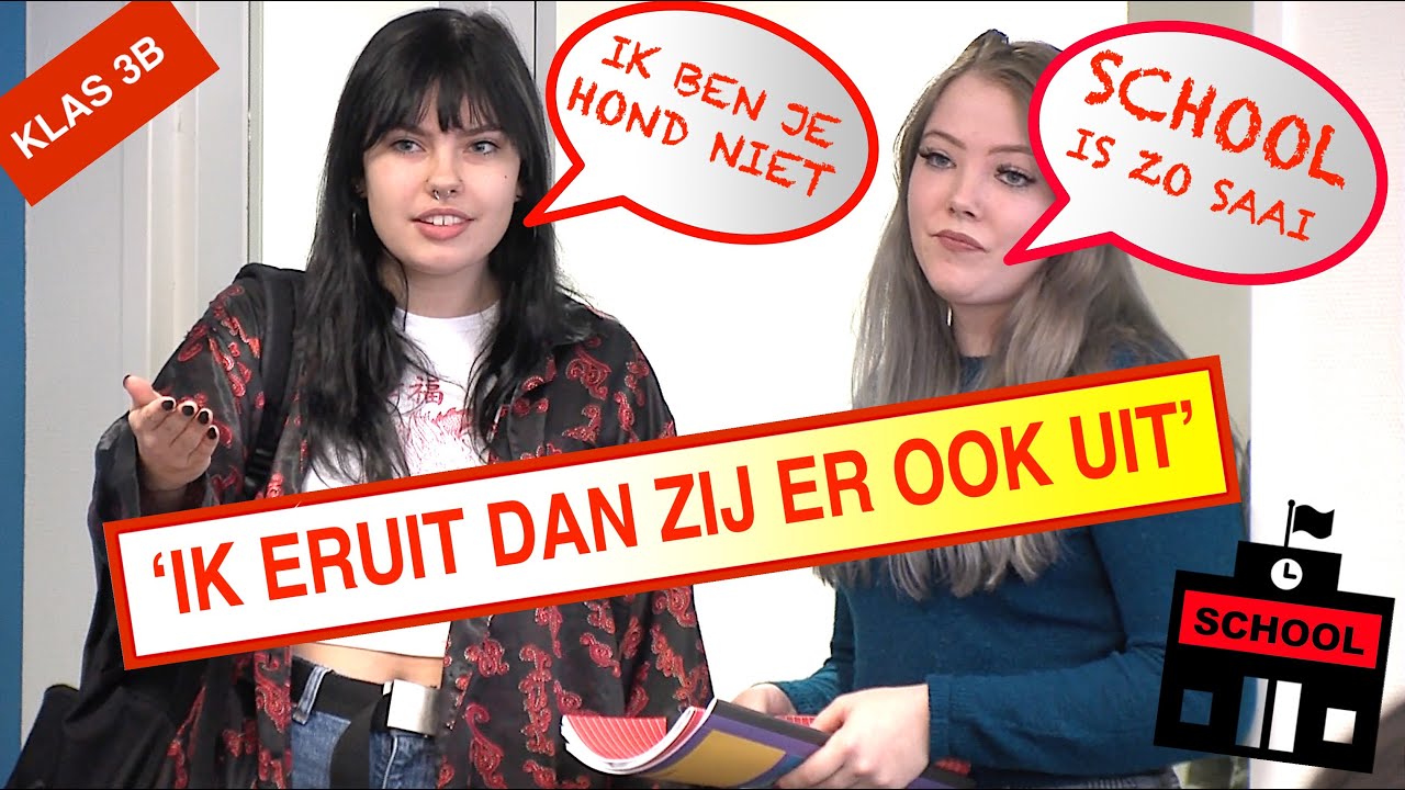 ALS ZIJ UIT DE KLAS WORDT GESTUURD DAN GA IK MEE