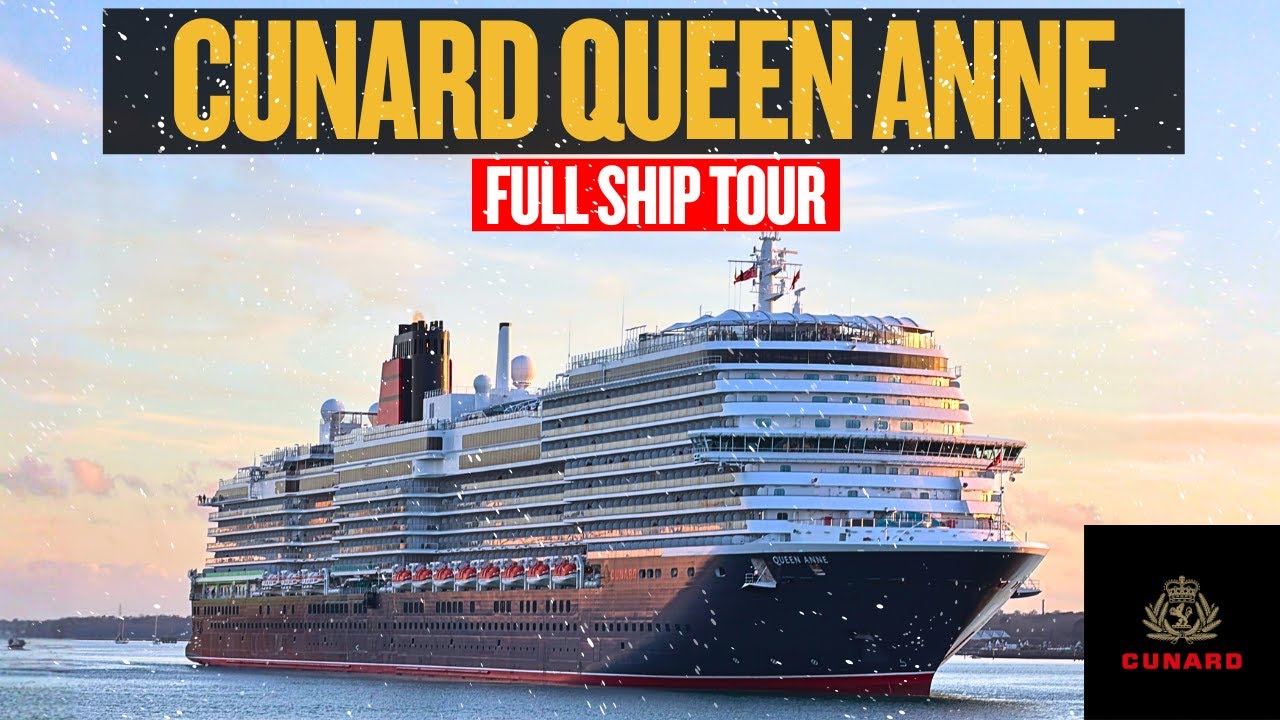 Экскурсия по всему кораблю Cunard Queen Anne 🎄 | Новейший круизный лайнер Cunard, украшенный к Ро...