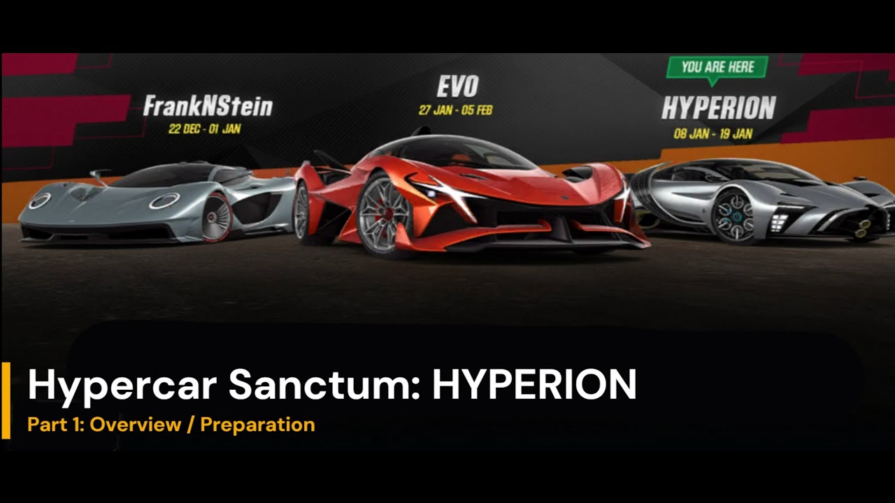 CSR2: Hypercar Sanctum HYPERION - Part 1: Overview / Preparation