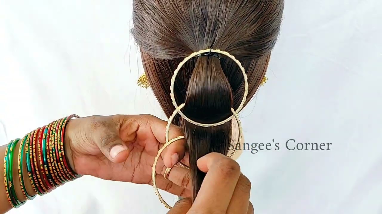 How to do bangle jadai hairstyle | வளையல் ஜடை