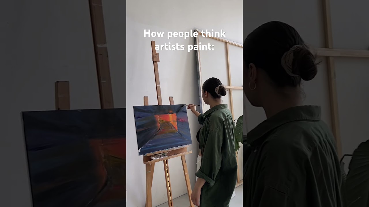 How artists actually paint 🎨 #art #artist #kunst