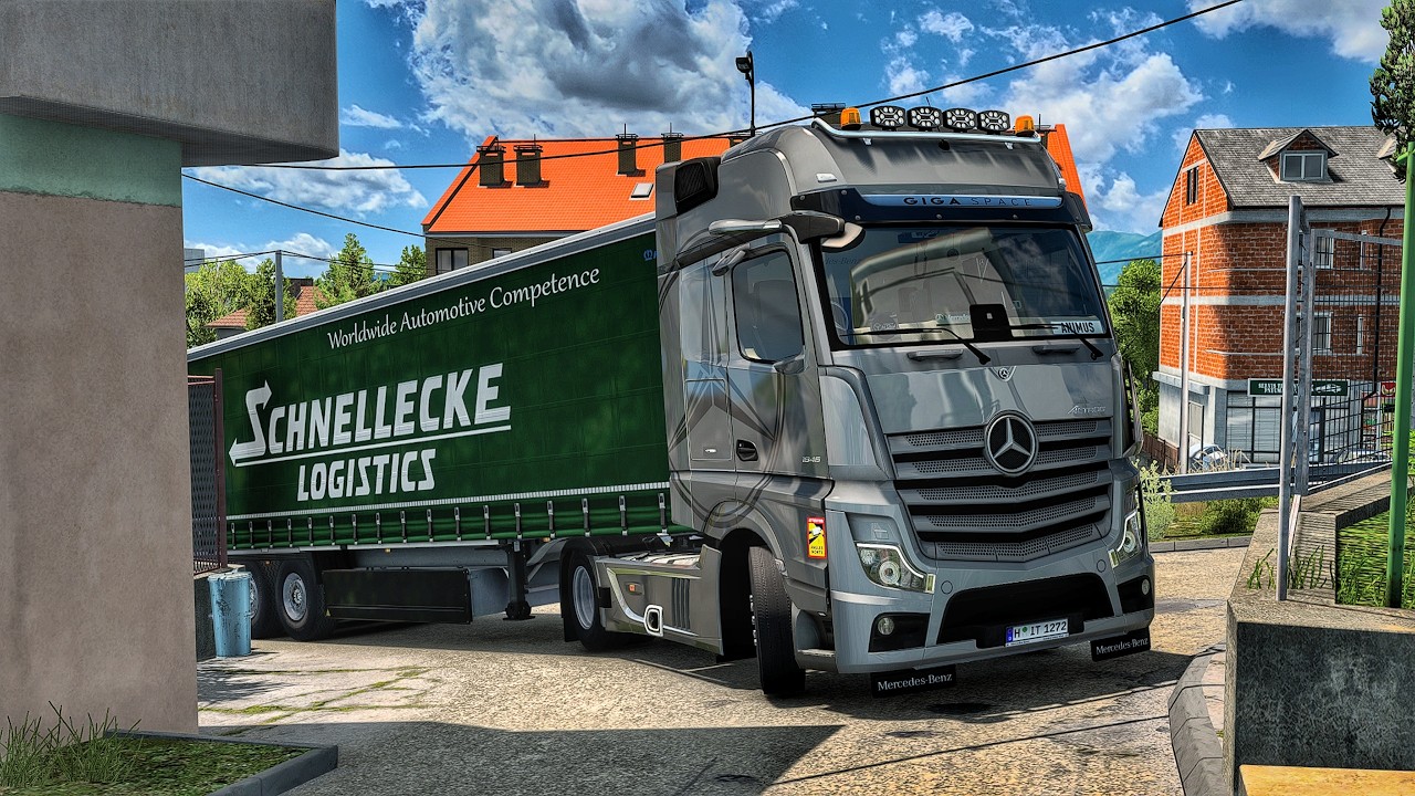 Narrow Cross Country Delivery to Croatia | #ets2 1.54