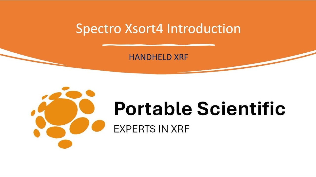 Spectro Xsort4 Introduction