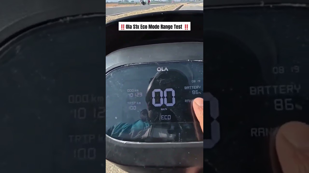 Ola S1X 4kwh Range Test in Eco Mode 🔥🛵#ola #olas1x #olaelectric #rangetest #ev #evscooter #olaenergy