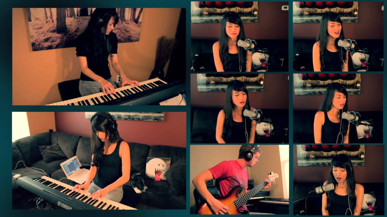 Super Mario World Castle Theme Cover | Michelle Heafy, DonutDrums (Vocal, Piano, Bass)