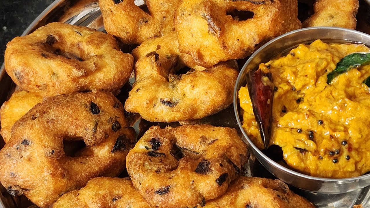 Crispy Medu Vada with tomato chutney how to make perfect medu vada recipe  with some tips and tricks