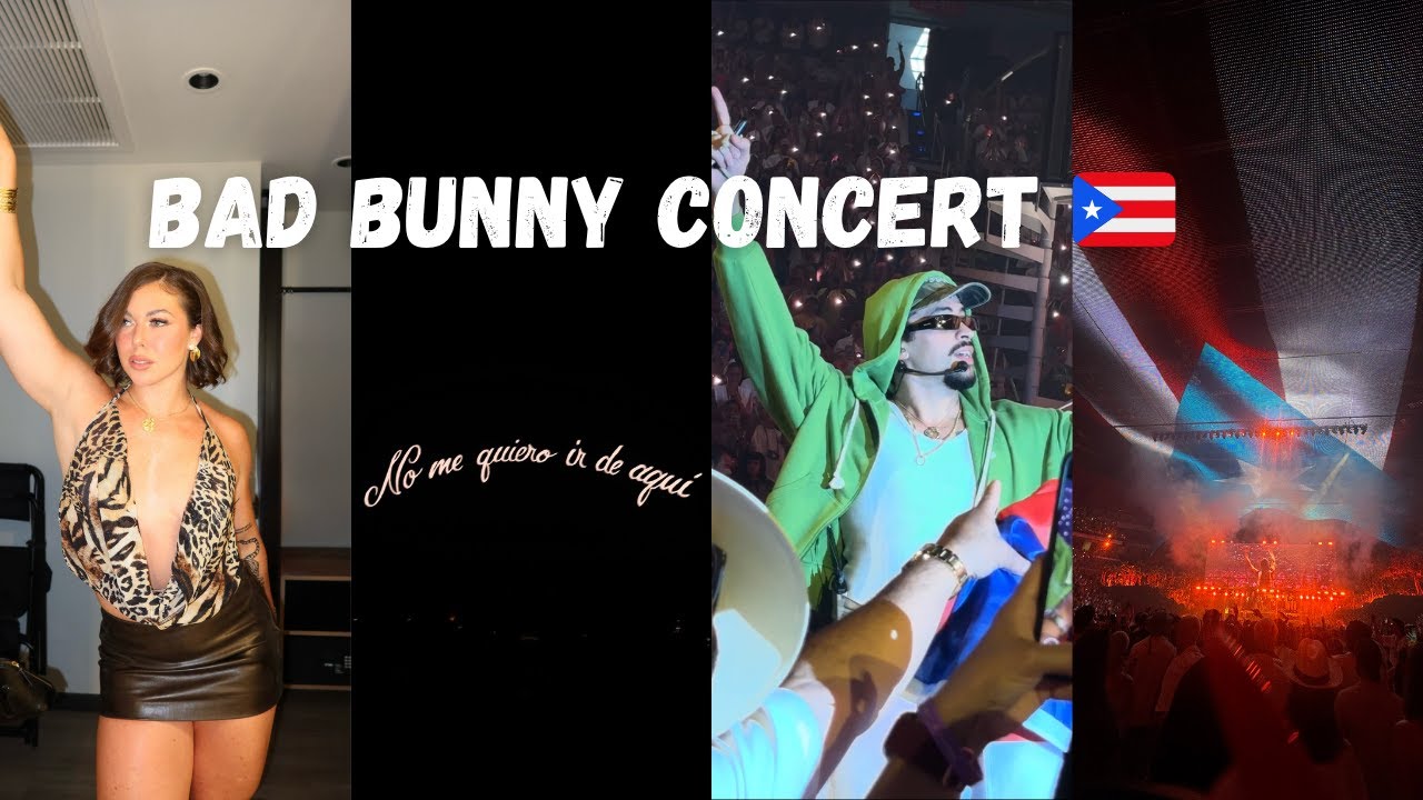 I WENT TO SEE BAD BUNNY ❤️‍🔥🇵🇷| makeup by celeb artist | cocktails | DTMF residency |