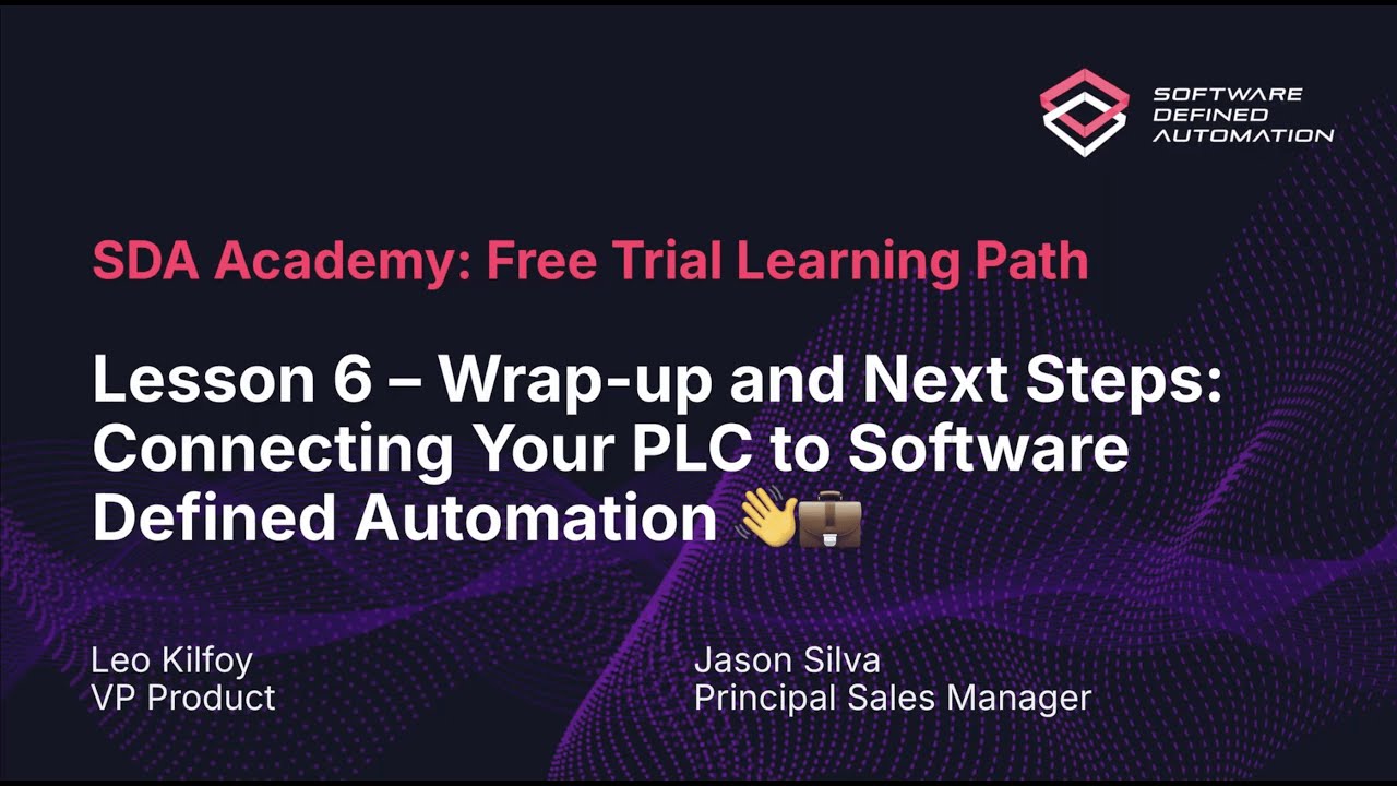 SDA Academy Free Trial Learning Path Lesson 6 -  Wrap-up and Next Steps