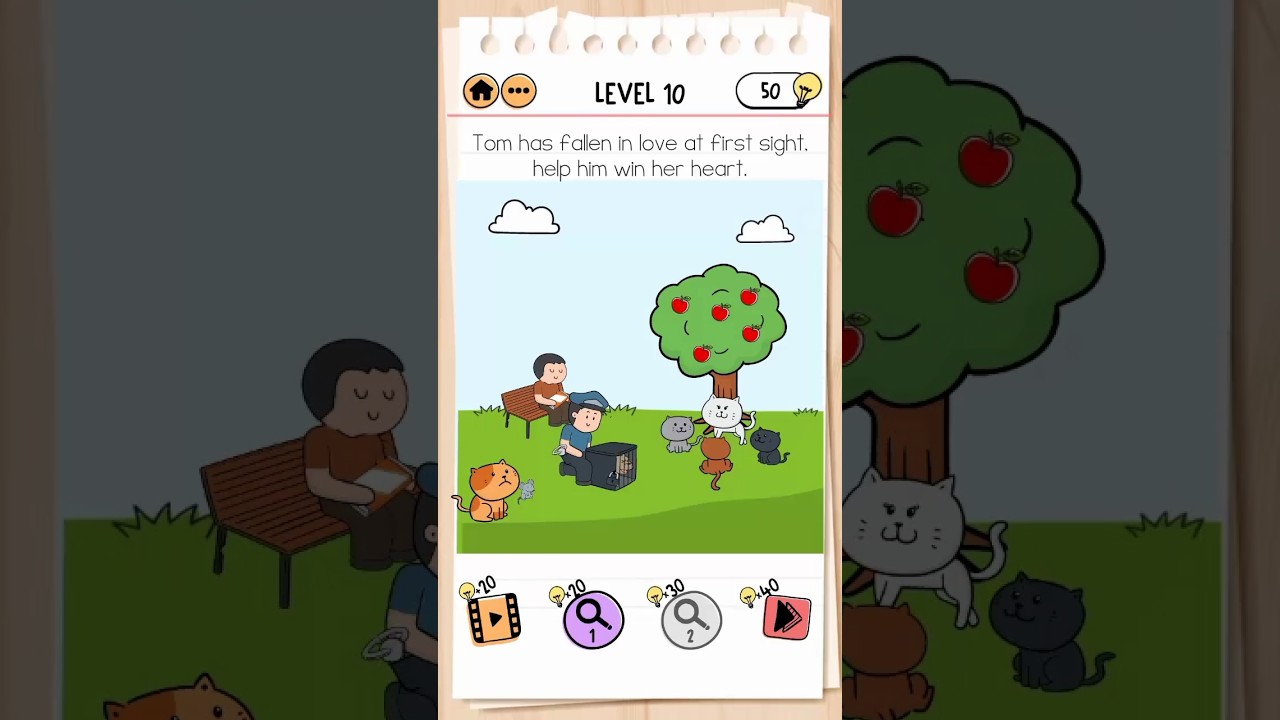 BRAIN TEST 2 TOM'S ADVENTURE LEVEL 10