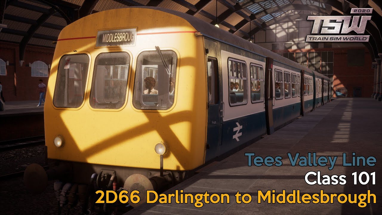 2D66 Darlington to Middlesbrough - Tees Valley Line - Class 101 - Train Sim World 2020