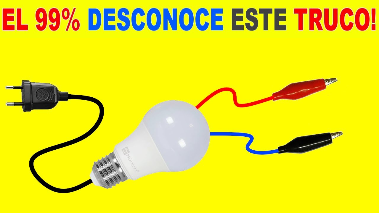 Genial INVENTO con Foco LED!