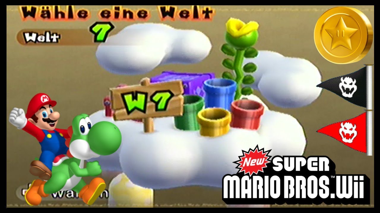 New Super Mario Bros. Wii /7 Welt 7 +Sternenmünzen +Geheimwege