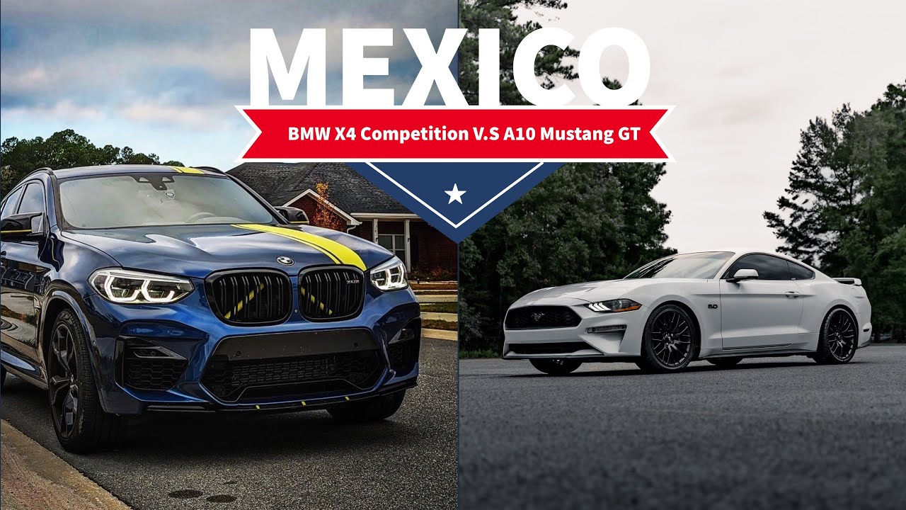 BMW X4 Competition V.S.  10 speed Mustang GT “E85 and Headers Only”