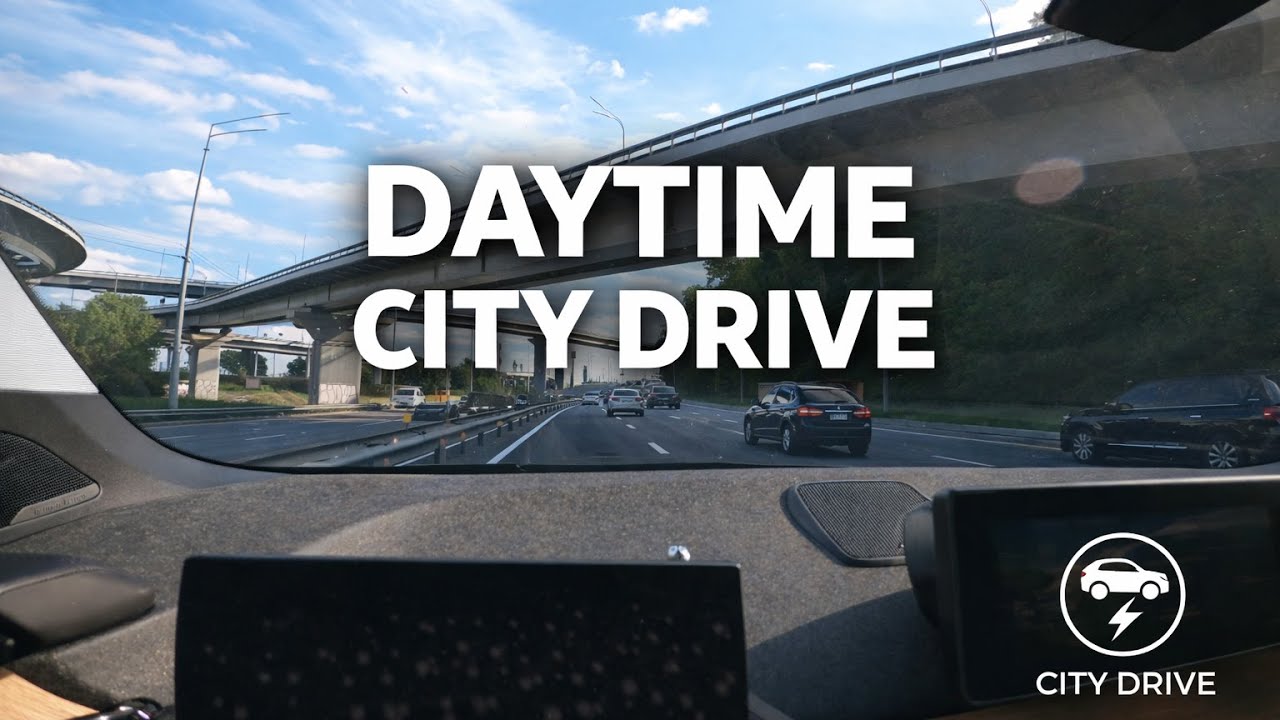 Day City Drive – Urban Driving Sounds for Focus (No Music)