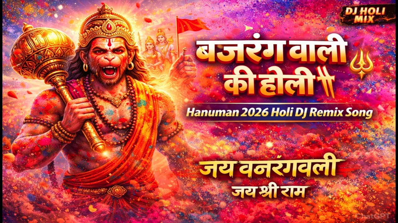 बजरंग वाली की होली | Hanuman Holi Song 2026 | Jai Bajrangbali DJ Remix 🚩