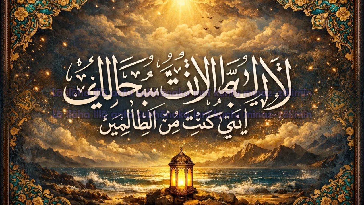 Lā ilāha illā anta subḥānaka innī kuntu minaz-ẓālimīn