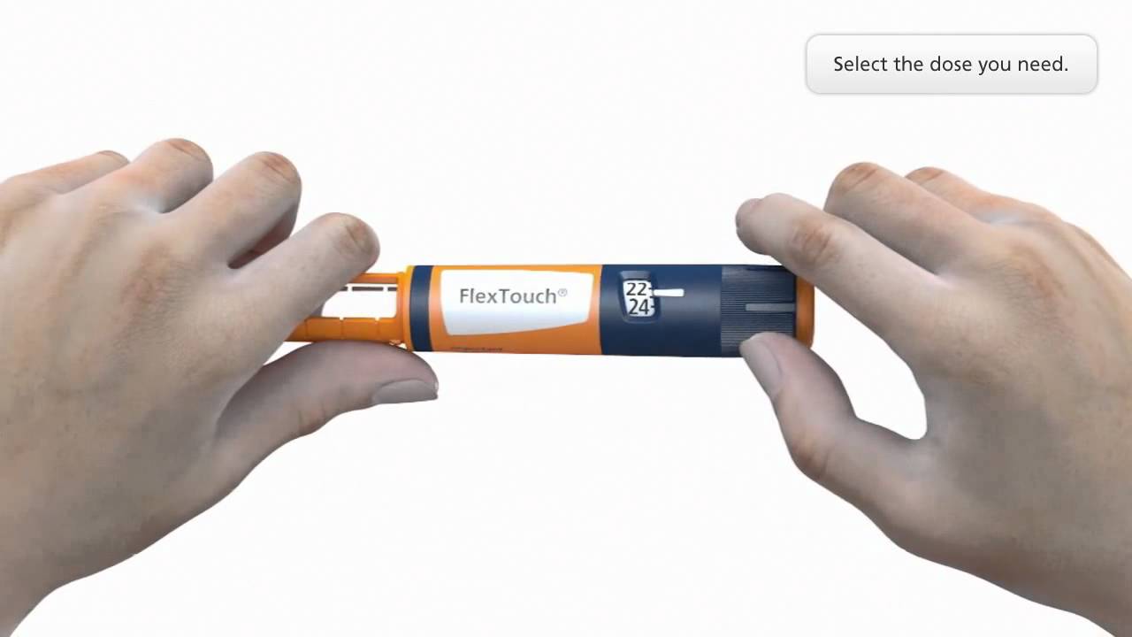 1/2 - Gu&iacute;a r&aacute;pida para Novo Nordisk &reg; Device FlexTouch insulina precargada