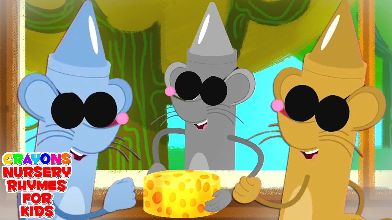 Three Blind Mice | Crayons Nursery Rhymes and Baby Songs For Children