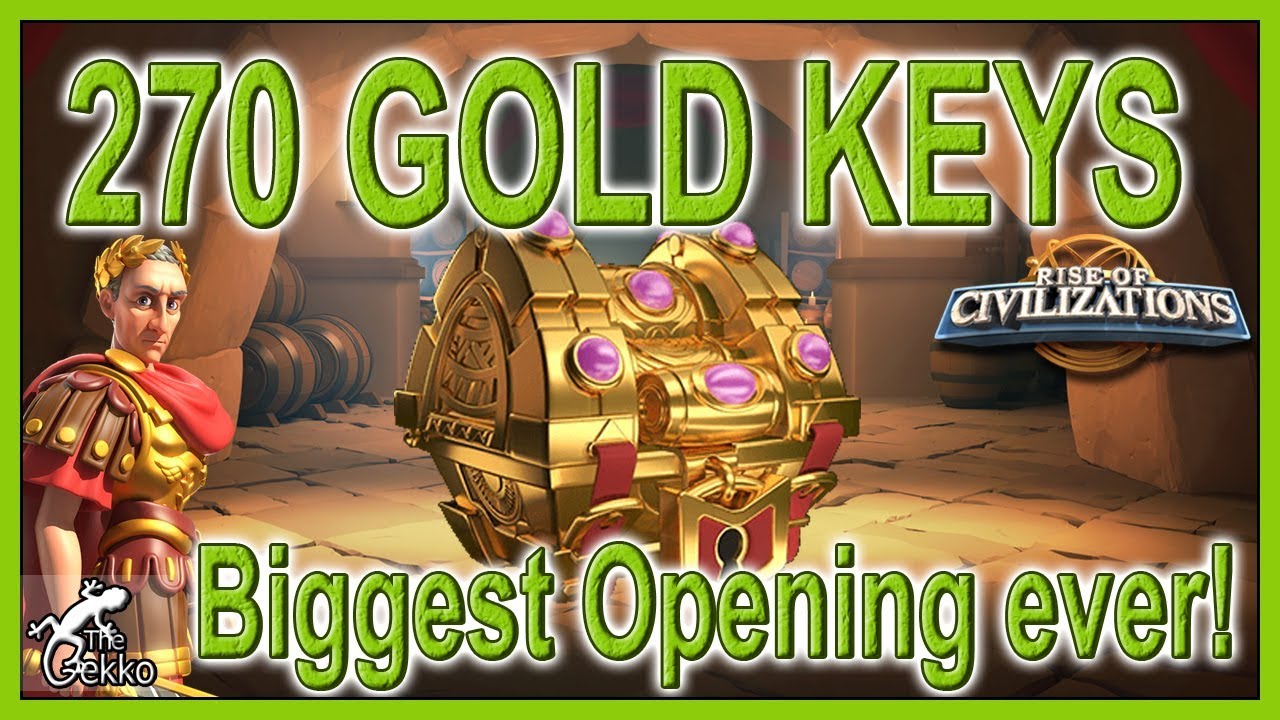 BIGGEST OPENING EVER: 270 GOLD KEYS! - Rise of Kingdoms