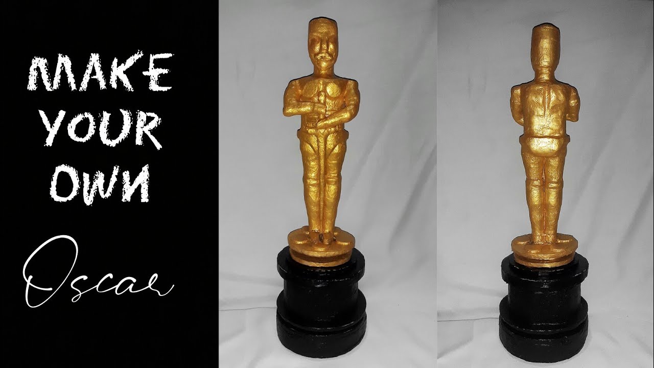 How to make an Oscar trophy | Cardboard | DIY #Cardboardist
