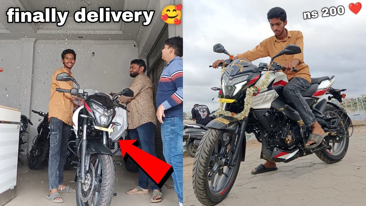 Finally ns 200 bike delivery 🥰❤️