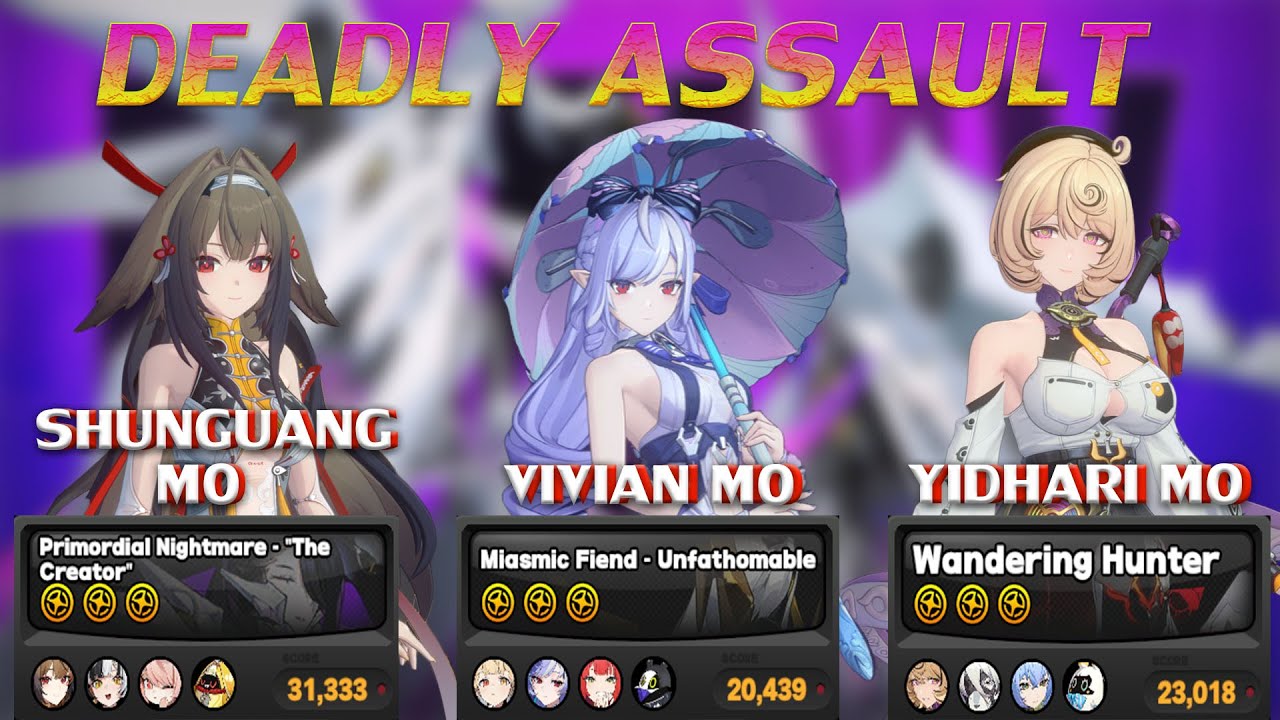 Deadly Assault - M0 Ye Shunguang | M0 Vivian | M0 Yidhari - Zenless Zone Zero 2.5