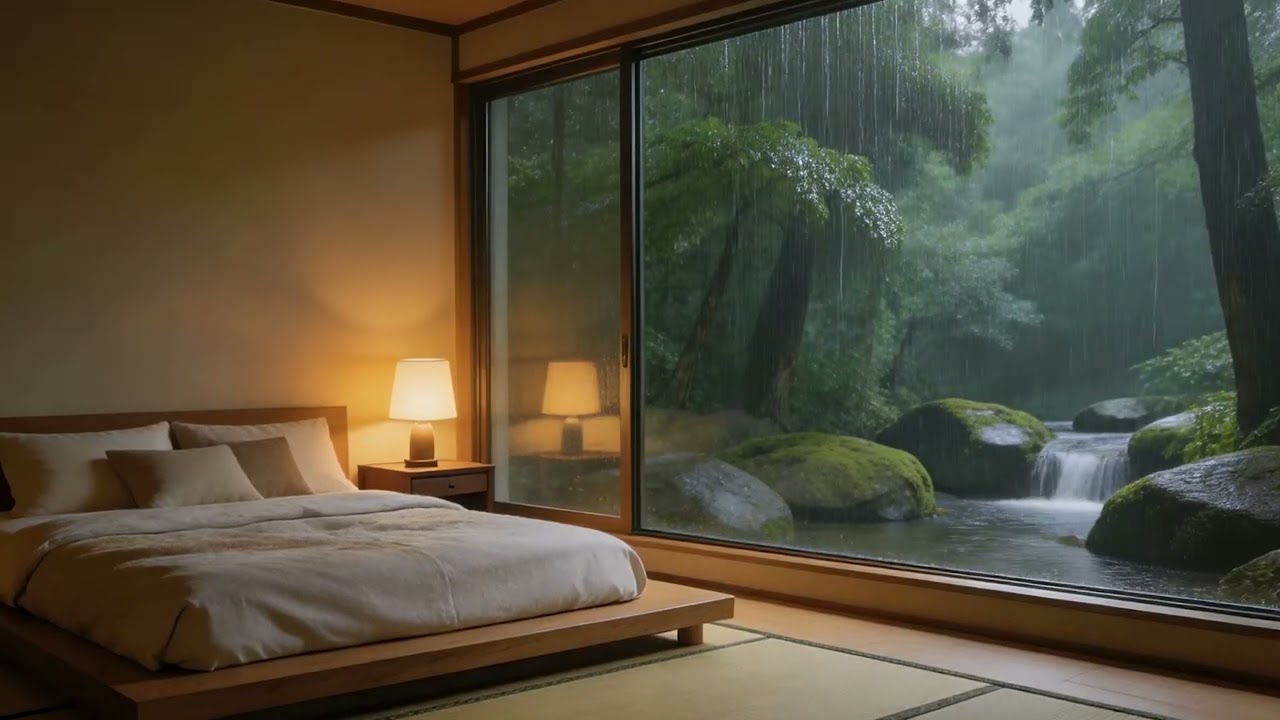 Rain & Serenity Escape 🕯️🌿 Deep Relax Ambience