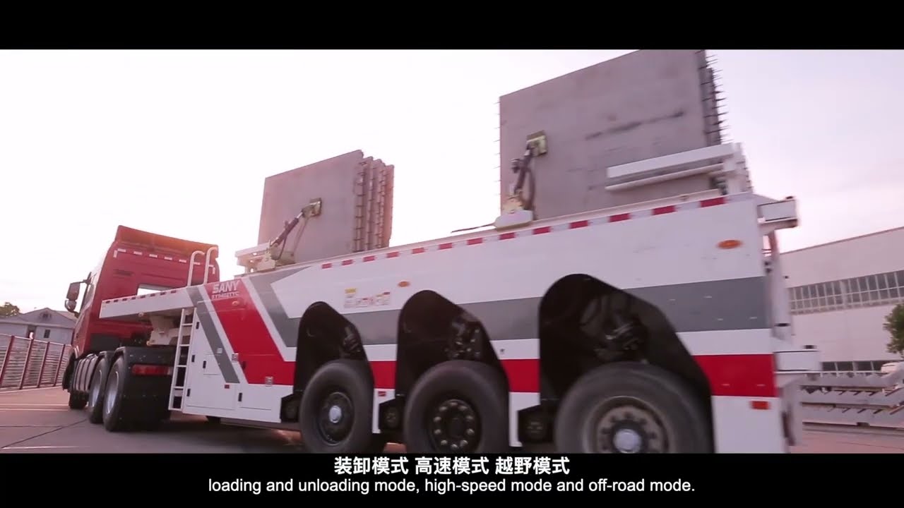 Precast elements transport-- SANY Semi trailer