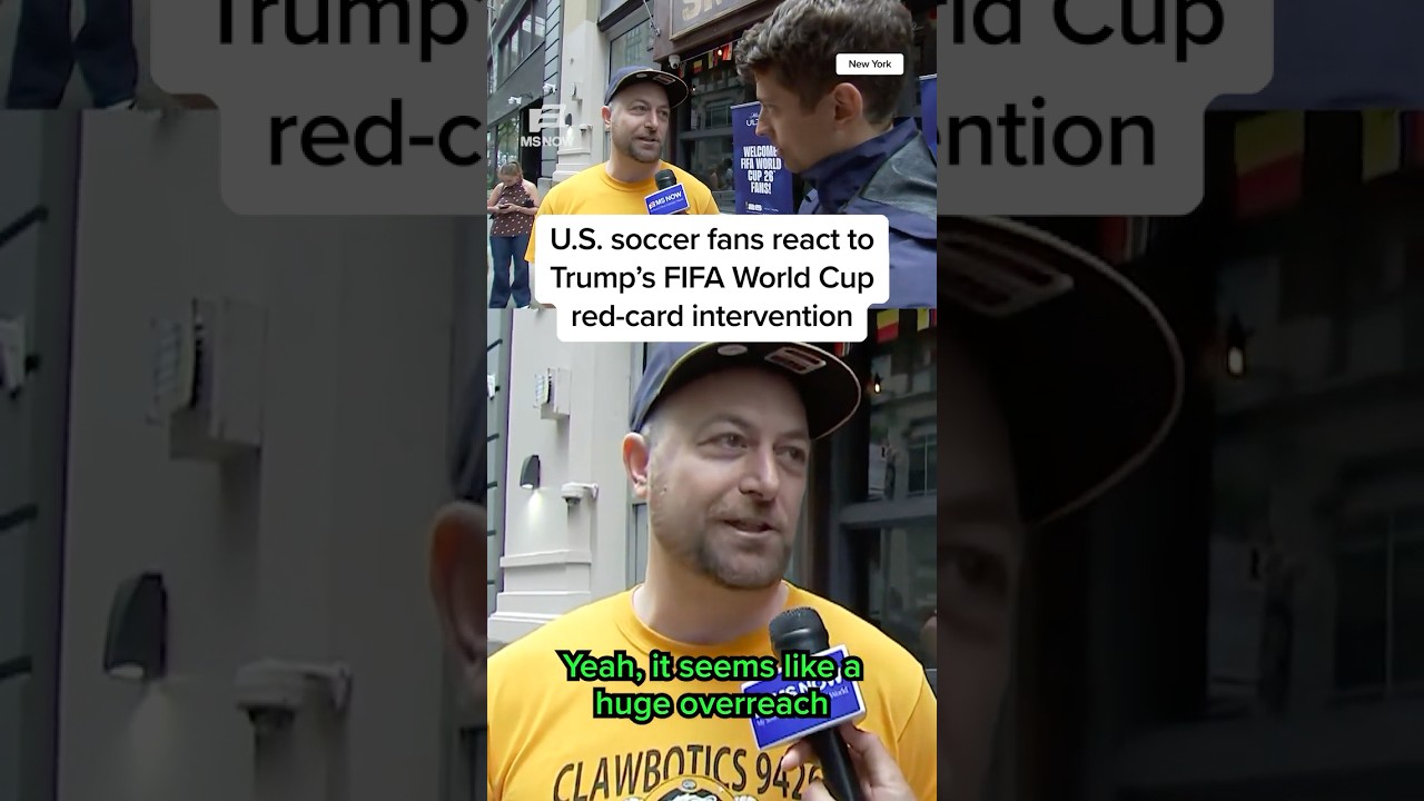 U.S. soccer fans react to Trump's FIFA World Cup red card intervention