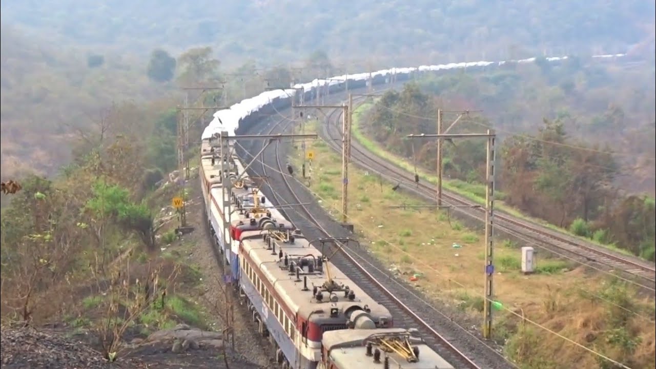 8 Engines Working Together in Bhor Ghat