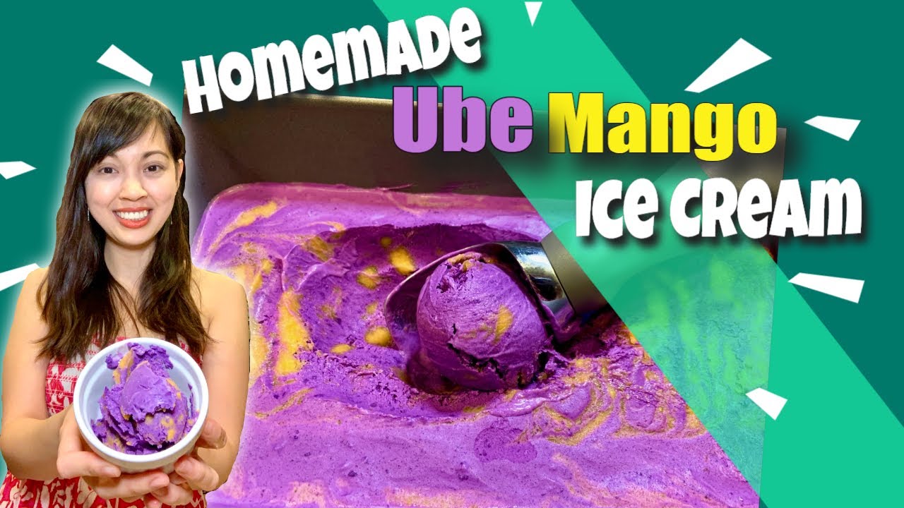 How to Make Ube Ice Cream with Mango | Homemade Ube Mango Ice Cream | Gie Cucina